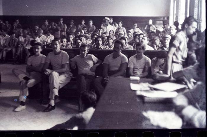 Imagen del juicio a los mercenarios. Foto: Archivo