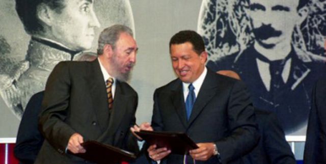 Fidel Castro Ruz y Hugo Chávez Frías