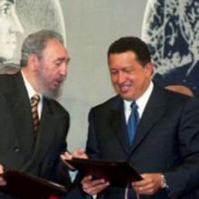 Fidel Castro Ruz y Hugo Chávez Frías