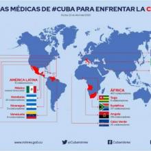 Le 22 brigate mediche cubane Henry Reeve salvano vite in più di 20 nazioni. Foto: MINREX