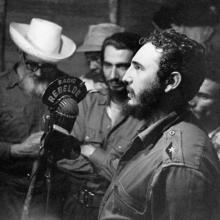 Fidel en Radio Rebelde.