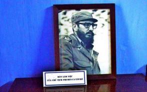Un cuadro de Fidel en Quang Binh. Foto: VOV.VN Un cuadro de Fidel en Quang Binh. Foto: VOV.VN