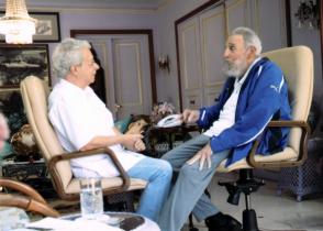 Fidel Castro y Frei Betto sostienen conversación en La Habana Fidel Castro y Frei Betto en La Habana