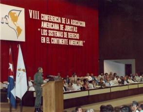 Palabras en la VIII Conferencia de la Asosiación Américana de Juristas